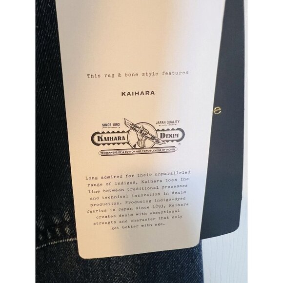 Rag & Bone Avery Maxi Denim Skirt Sz 28 Dark Denim Western Boho Y2K Split Front - Picture 13 of 14